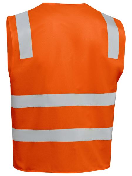 Bisley Taped Hi Vis Safety Zip Vest BV0341T