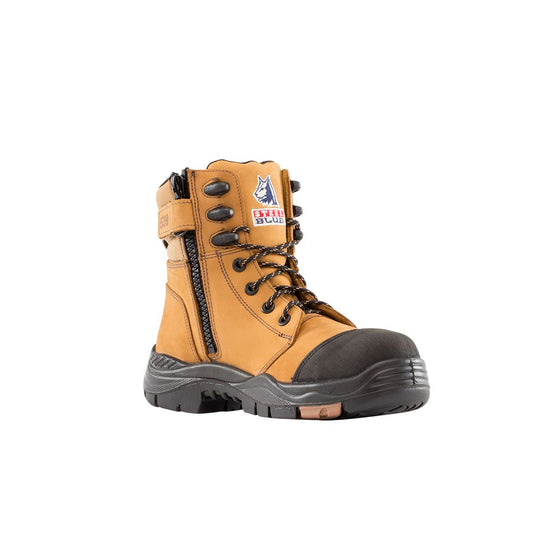 Steel Blue Torquay Lace/Zip Safety Boot 617539