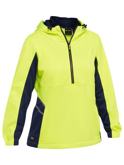 BKL6571 Bisley Women's Hi Vis Liquid Repellent Fleece Hoodie