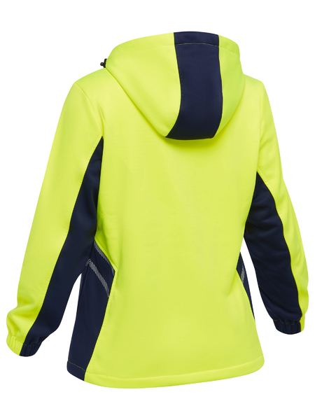 BKL6571 Bisley Women's Hi Vis Liquid Repellent Fleece Hoodie
