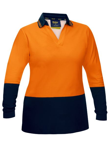 Bisley BKL6234 Women's Hi Vis V-Neck Polo