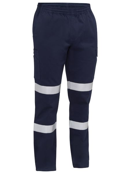 Bisley BPC6029T Taped Biomotion Stretch Cotton Drill Elastic Waist Cargo Work Pant