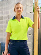 Bisley BKL1234 Women's Hi Vis V-Neck Polo