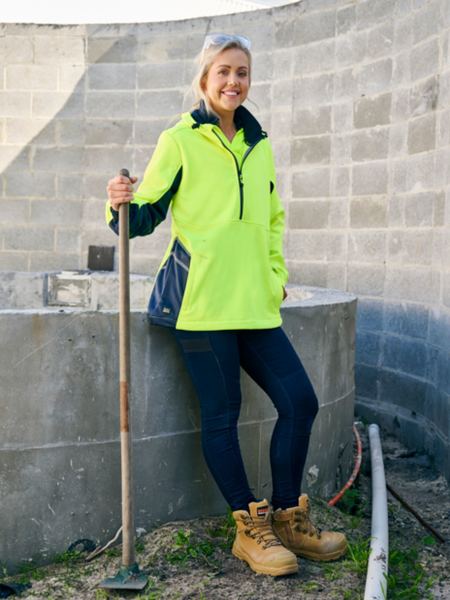 BKL6571 Bisley Women's Hi Vis Liquid Repellent Fleece Hoodie