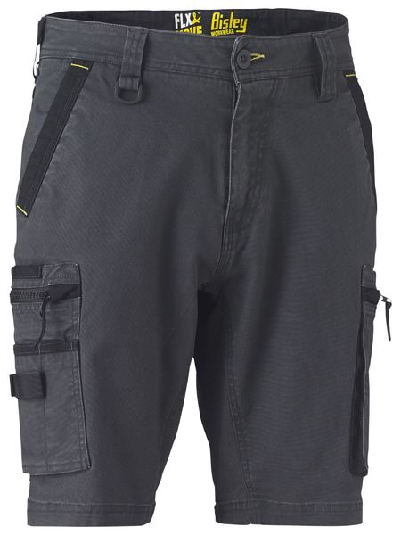 Bisley Flx & Move™ Stretch Utility Zip Cargo Short BSHC1330