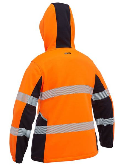 BKL6571T Bisley Women's Flx & Move™ Hi Vis Taped Liquid Repellent Fleece Hoodie