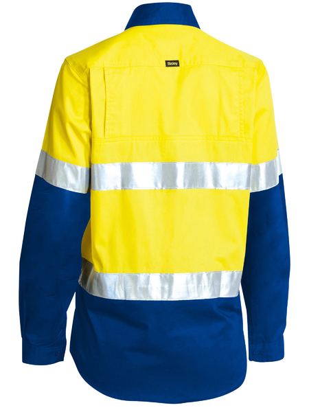 Bisley BL6696T Women's Taped Hi Vis Cool Lightweight Drill Shirt