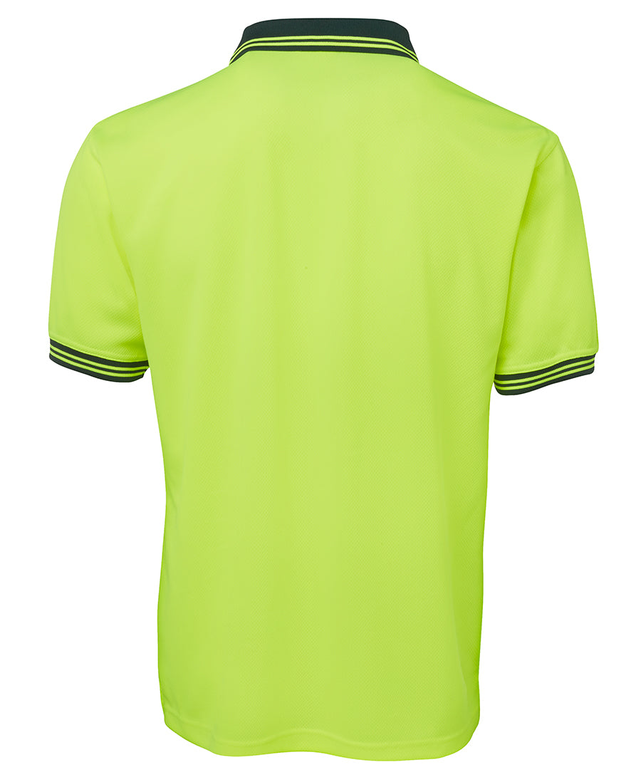 JB'S 6HVPS High Vis Short Sleeve Polo Shirt Yellow/Green