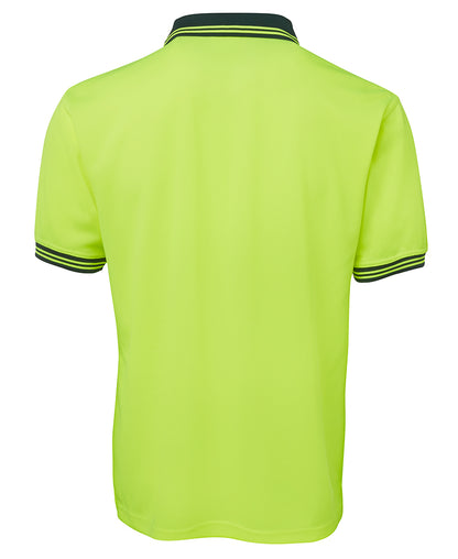 JB'S 6HVPS High Vis Short Sleeve Polo Shirt Yellow/Green