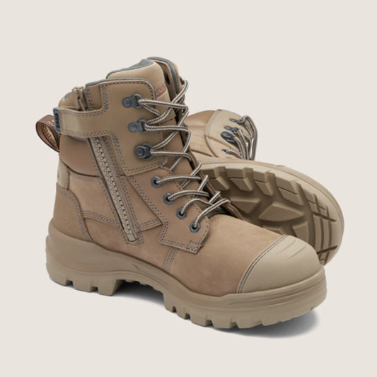 Blundstone 8063 Rotoflex Stone Zip/Lace Safety Boot