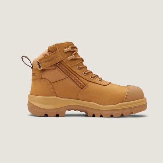 Blundstone 8550 Rotoflex Wheat Zip/Lace Safety Boot