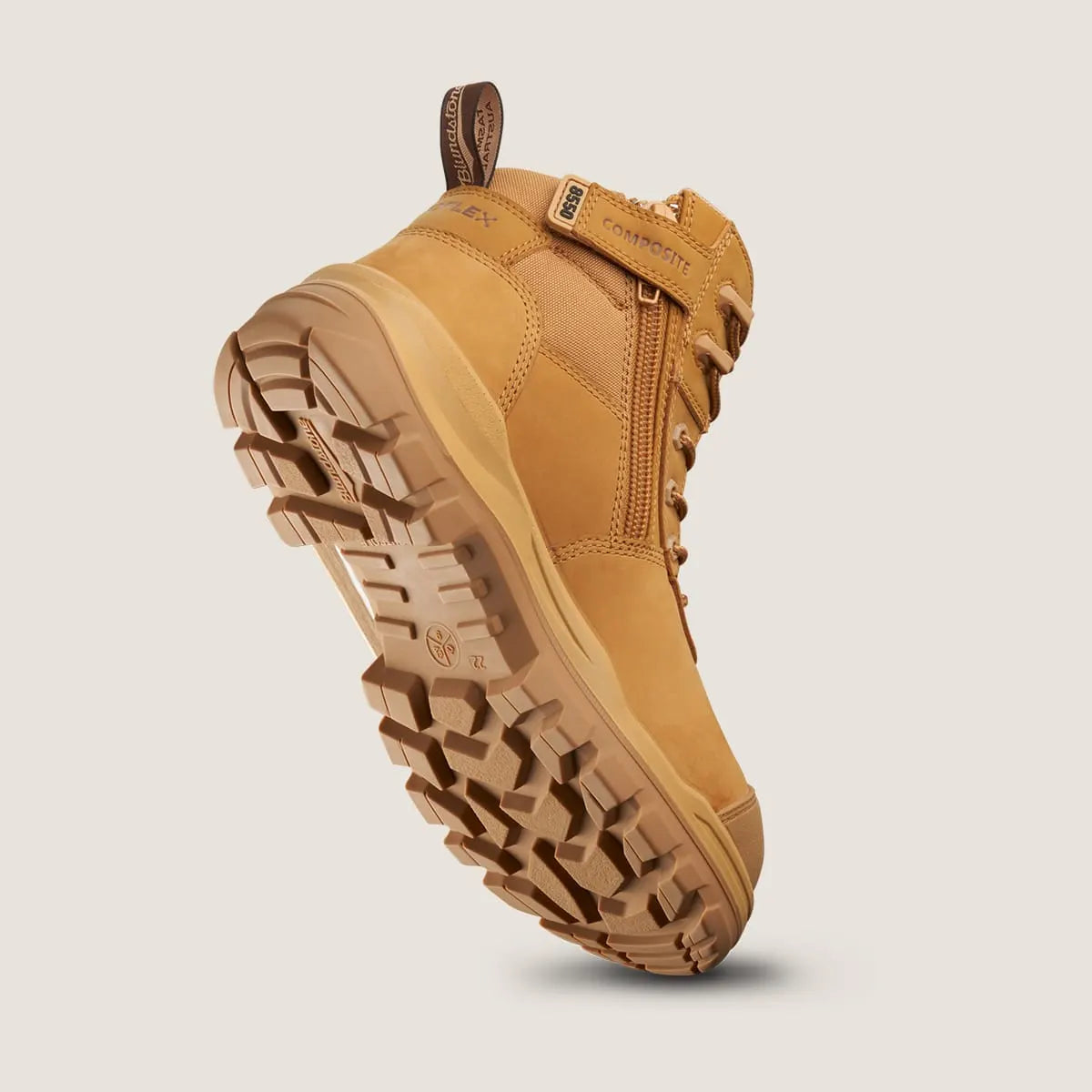 Blundstone 8550 Rotoflex Wheat Zip/Lace Safety Boot