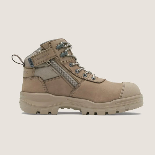 Blundstone 8553 Rotoflex Stone Zip/Lace Safety Boot