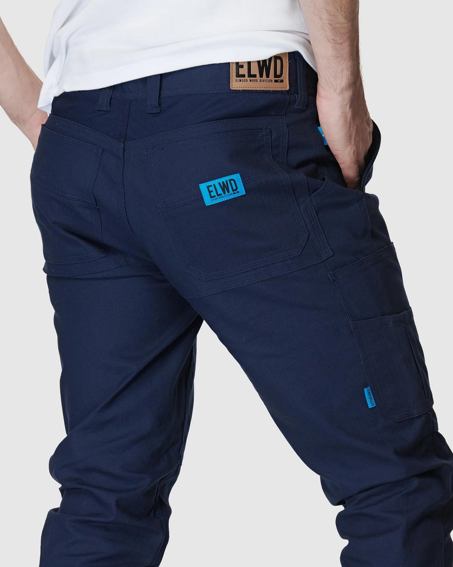 Elwood Mens EWD103 Cuffed Work Pant - Navy