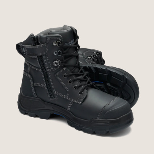 Blundstone 9061 Rotoflex Black Zip/Lace Safety Boot