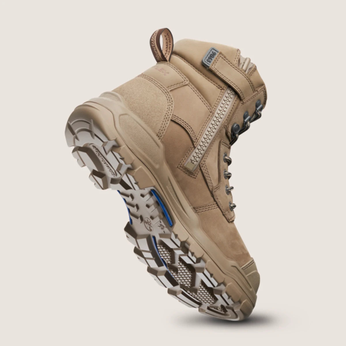 Blundstone 9063 Rotoflex Stone Nubuck Zip/Lace Safety Boot