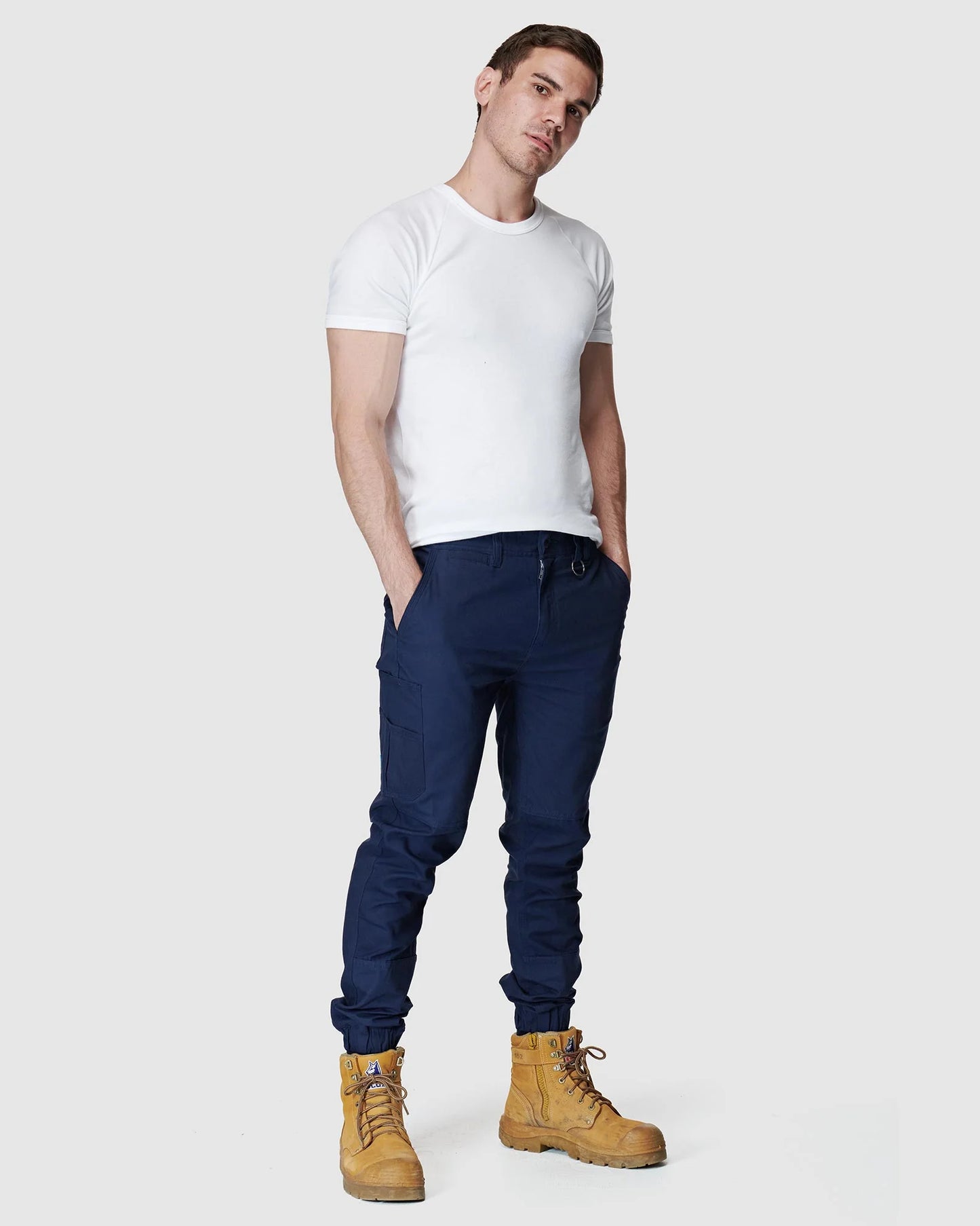 Elwood Mens EWD103 Cuffed Work Pant - Navy