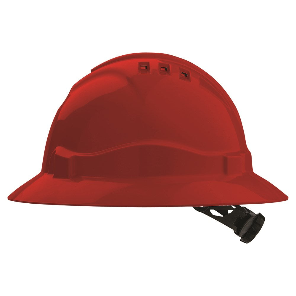 V6 Hard Hat Vented Full Brim Ratchet Harness HHV6FB