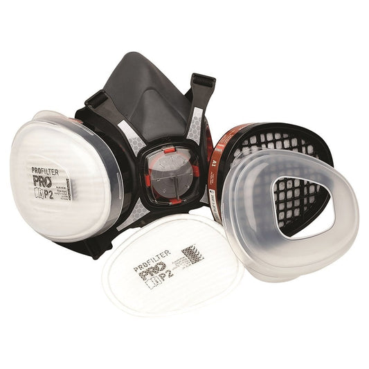 Assembled Half Mask With A1P2 Cartridges HMA1P2