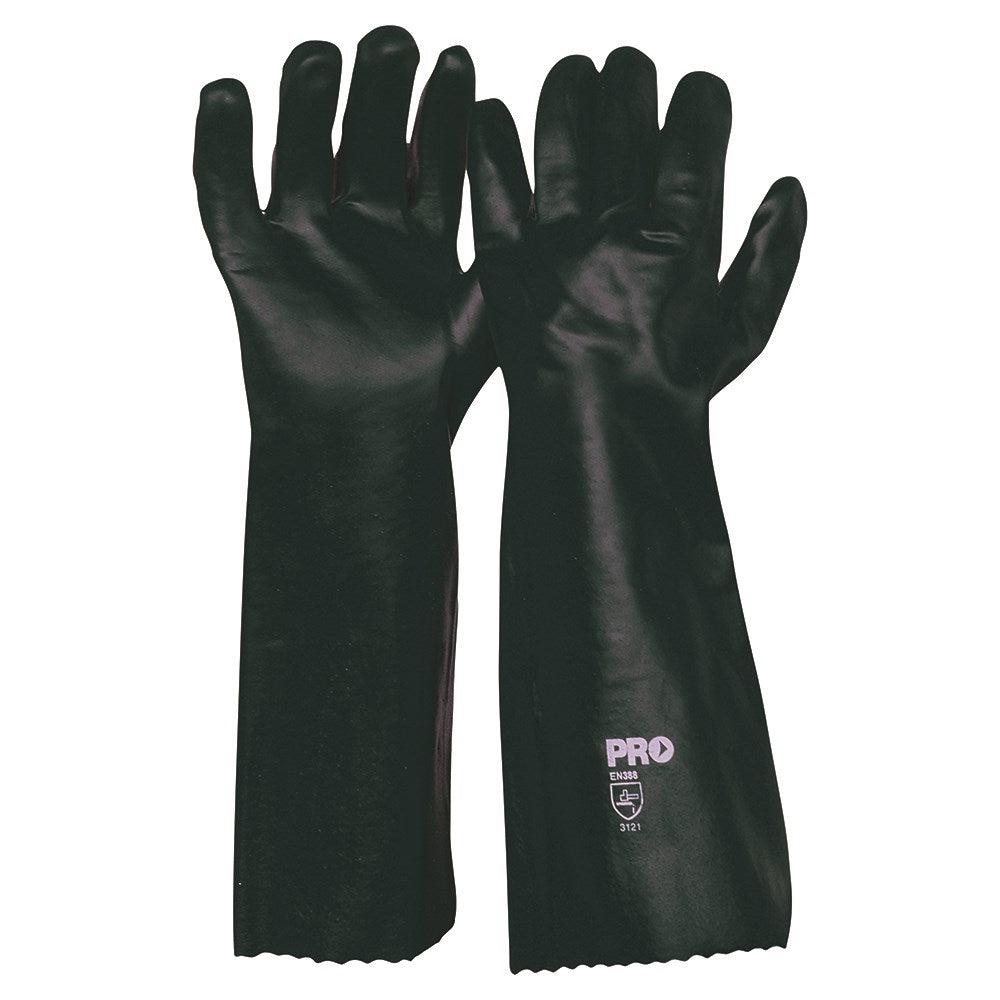 45Cm Green Double Dipped Pvc Gloves Large PVC45DD