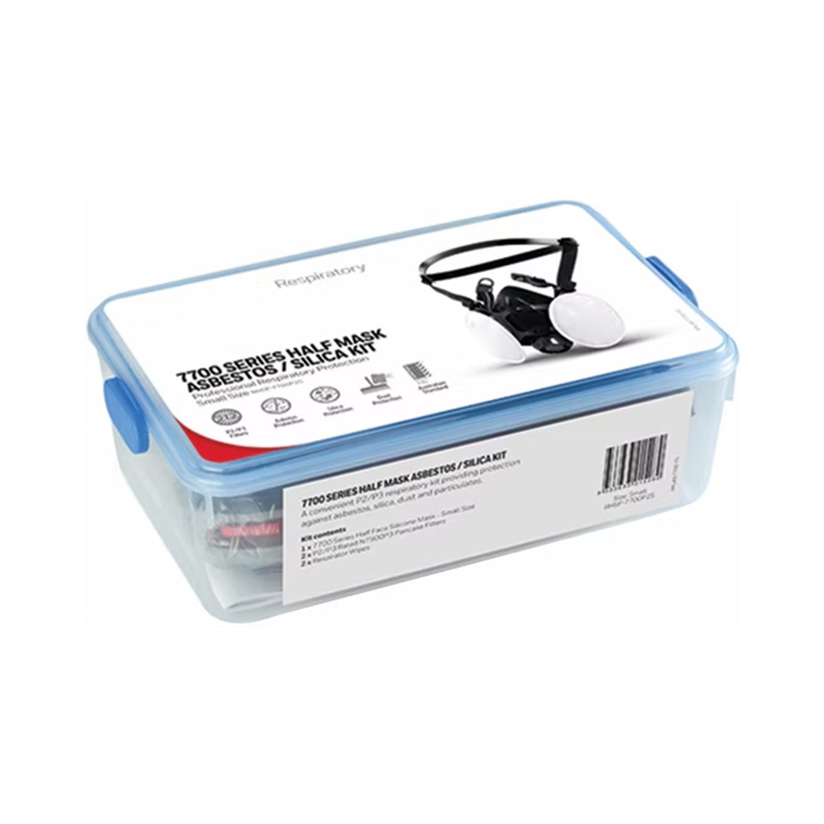 7700 Half-Face Asbestos Silica Lunchbox Kit Medium