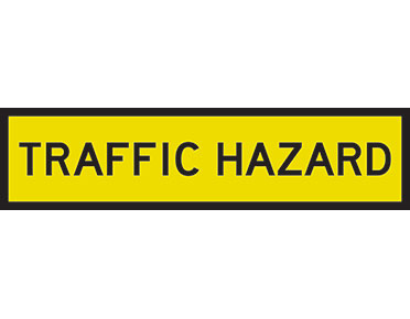Traffic Hazard 1200x300 Class 1 Reflective