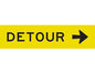 Detour Right 1200x300 Class 1 Reflective