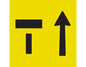 Lane Status Open Closed (T) & (Arrow Up) 600x600 Class 1 Reflective