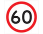 60km/h 600x600 Class 1 Reflective