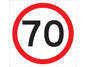 70km/h 600x600 Class 1 Reflective
