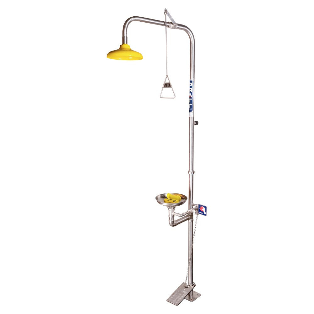 Combination Shower With Eye & Face Wash, Bowl & Foot Treadle SE607