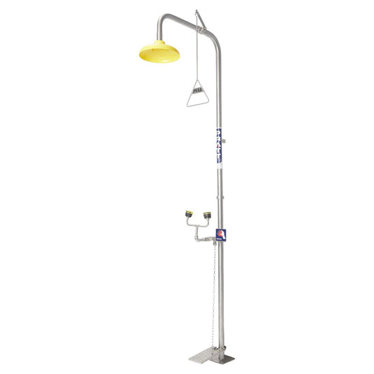 Combination Shower With Eye Wash - No Bowl With Foot Treadle SE679
