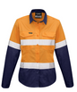 Syzmik Womens Rugged Cooling Hi Vis Taped Long Sleeve Shirt ZW720