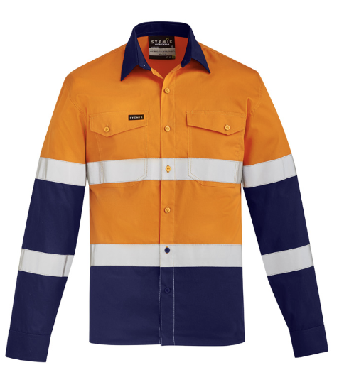 Syzmik Mens Lightweight Bio Motion Long Sleeve Shirt ZW520