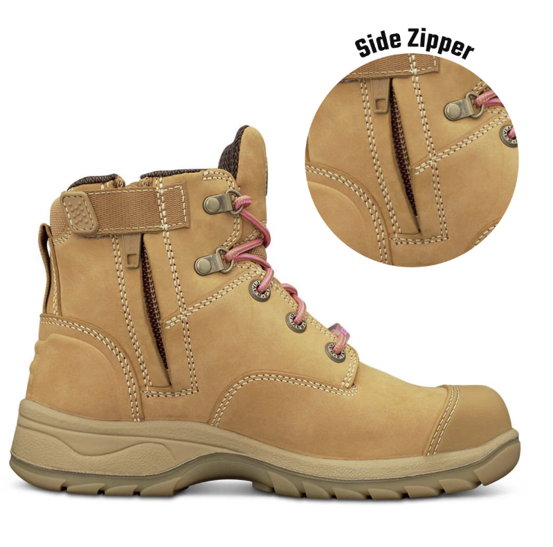 Oliver Women's Wheat Zip Safety Boot 49-432Z