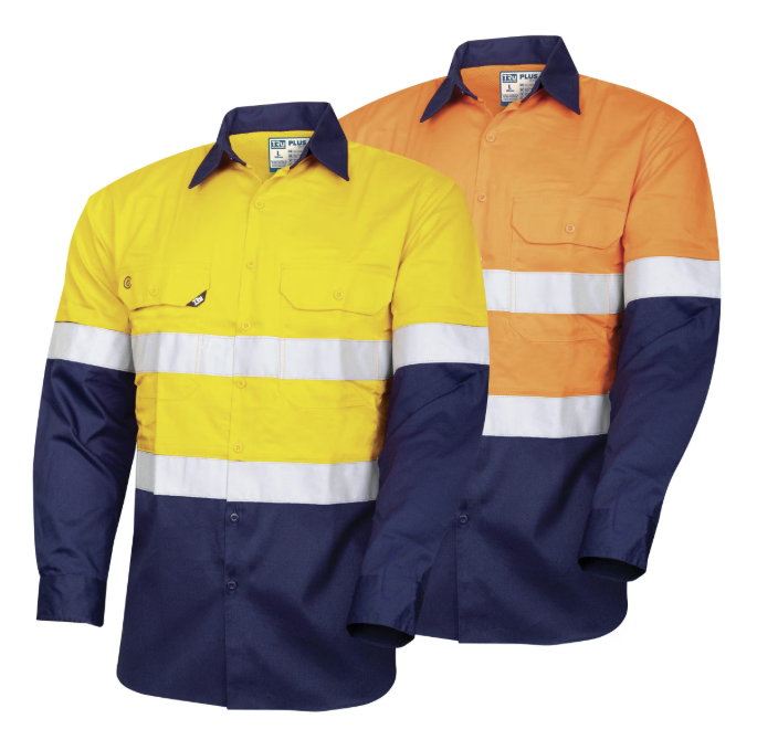 DS2166T1 Lightweight Vented L/S Hi-Vis Drill Shirt with Reflective Tape