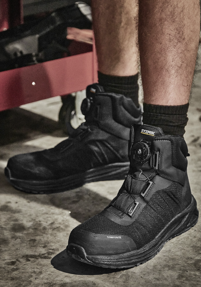 Syzmik UltraLite Mid Black Freelock® Safety Boot