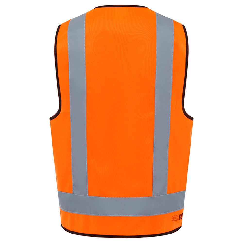 Fluro H Back Safety Vest - Day/Night Use