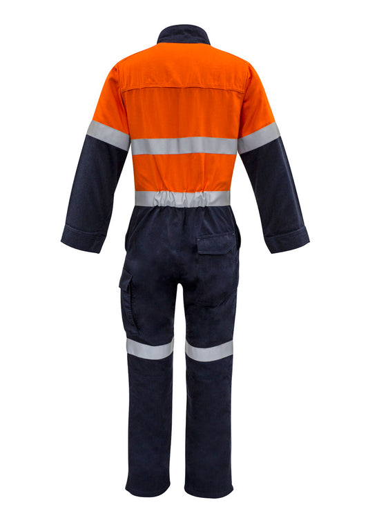 ZC525 Syzmik Mens Orange Flame Overall - Hoop Taped