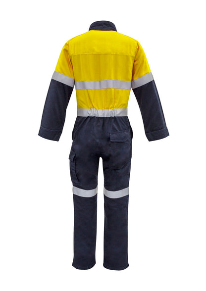 ZC525 Syzmik Mens Orange Flame Overall - Hoop Taped