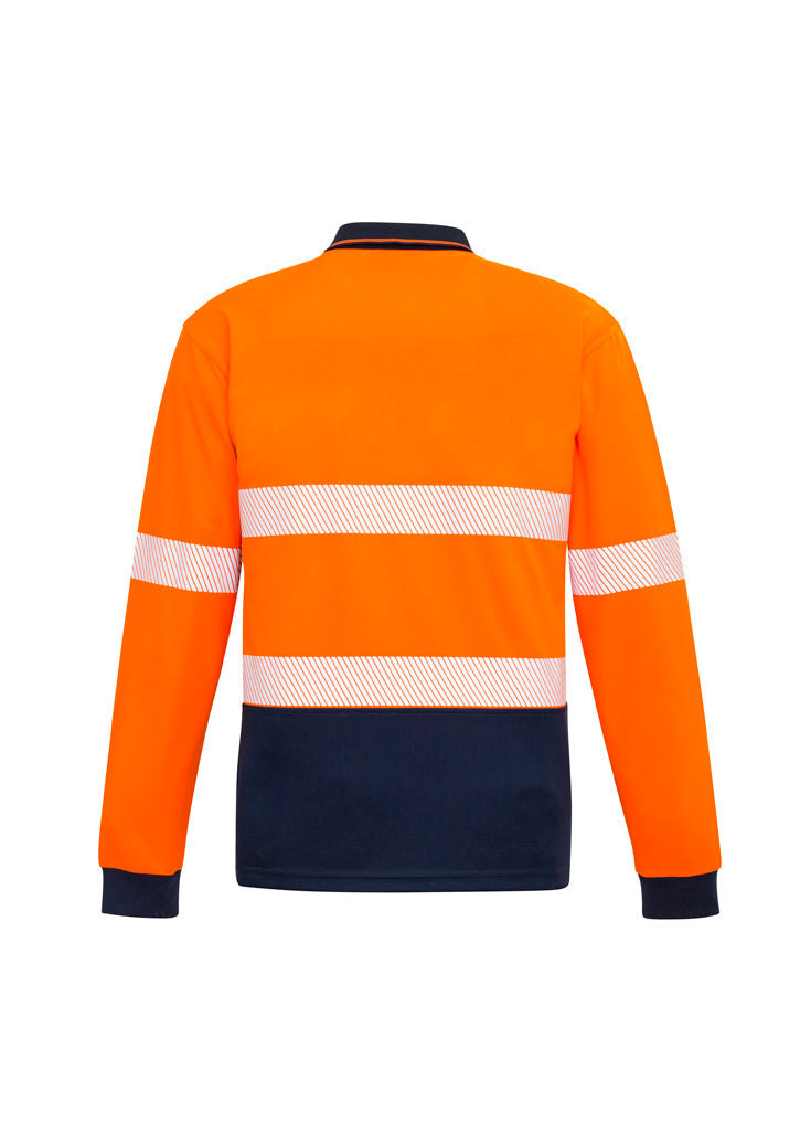 ZH530 Syzmik Unisex Hi Vis Segmented Tape Long Sleeve Polo