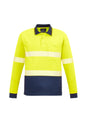 ZH530 Syzmik Unisex Hi Vis Segmented Tape Long Sleeve Polo