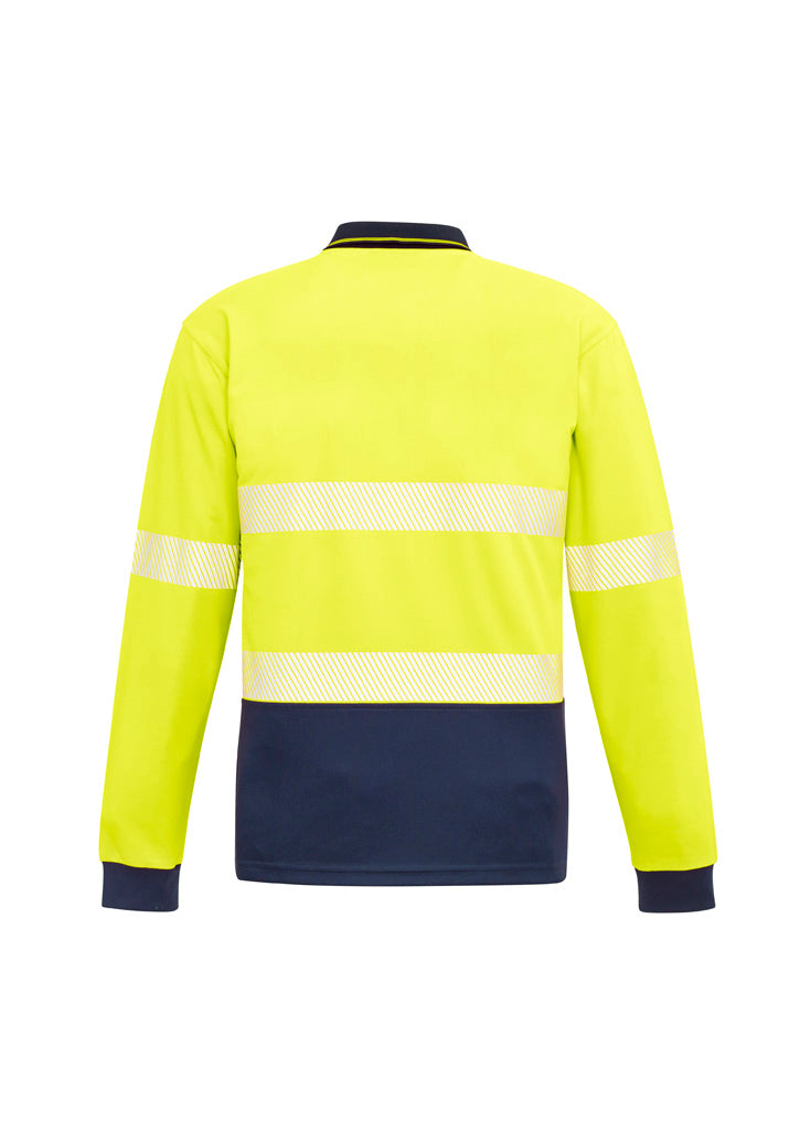 ZH530 Syzmik Unisex Hi Vis Segmented Tape Long Sleeve Polo