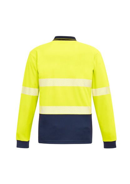 ZH530 Syzmik Unisex Hi Vis Segmented Tape Long Sleeve Polo