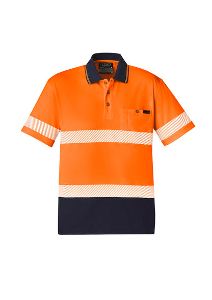 ZH535 Syzmik Unisex Hi Vis Segmented Tape Short Sleeve Polo