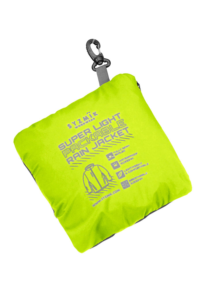 ZJ260 Syzmik Unisex Super Light Packable Rain Jacket
