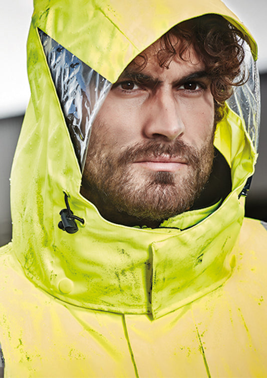 ZJ532 Syzmik Mens Hi Vis 4 In 1 Waterproof Jacket