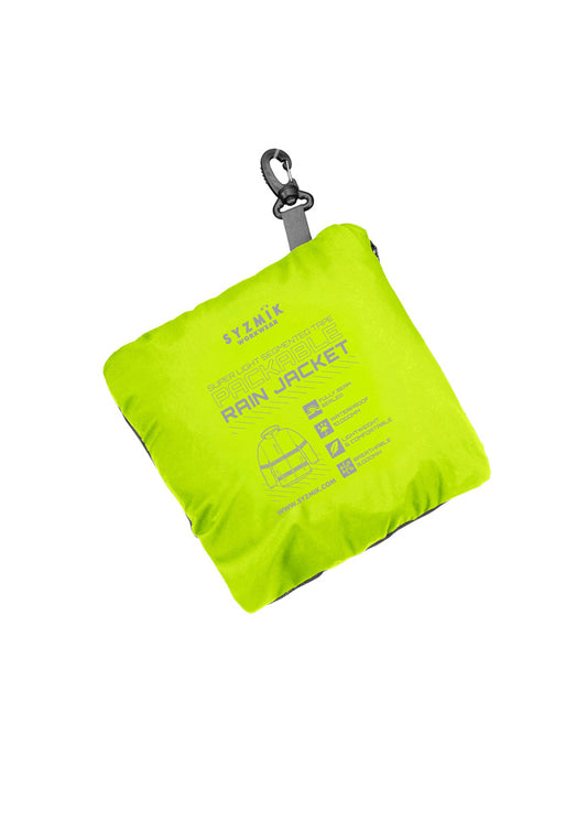 ZJ560 Syzmik Unisex Super Light Segmented Tape Packable Rain Jacket