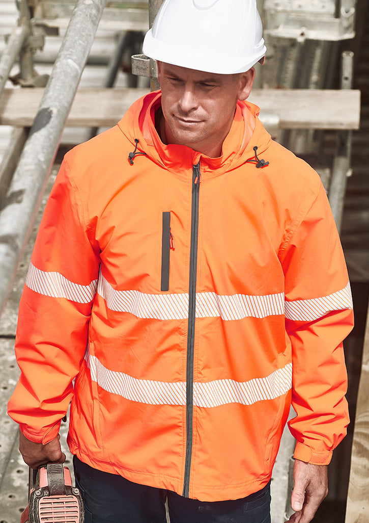 ZJ560 Syzmik Unisex Super Light Segmented Tape Packable Rain Jacket