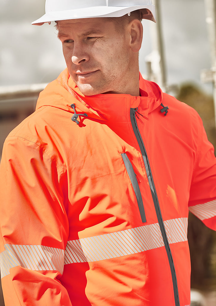 ZJ560 Syzmik Unisex Super Light Segmented Tape Packable Rain Jacket